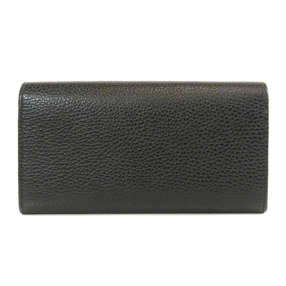 Gucci Long Wallet Leather Marmont Black